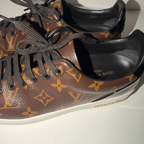 Louis Vuitton Brown Monogram Low-Top Sneakers - Picture 4 of 8
